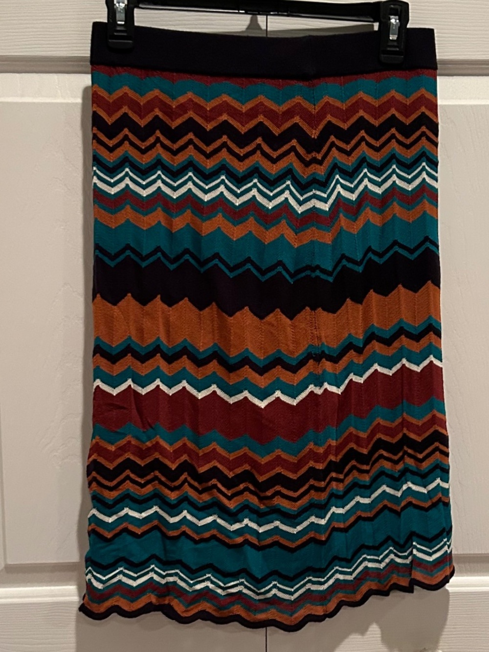 Forever 21 Knee-Length Chevron Skirt